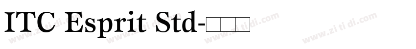 ITC Esprit Std字体转换